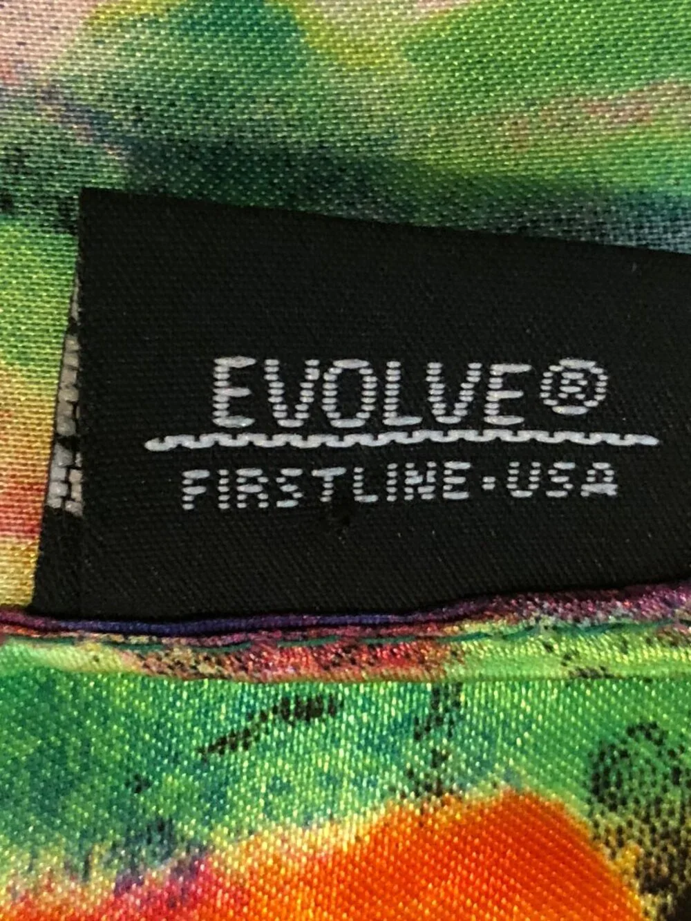 EVOLVE Multicolor Abstract Silky Scarf Tropical Art Print Wrap